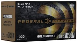 Federal Premium Gold Medal Small Rifle Match Primers #205M